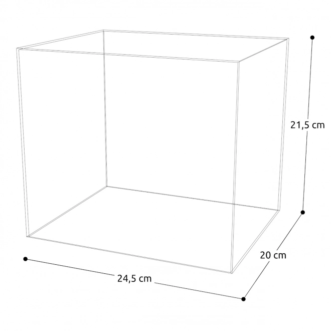Plexiglasowa osłona na modele miniaturek domków