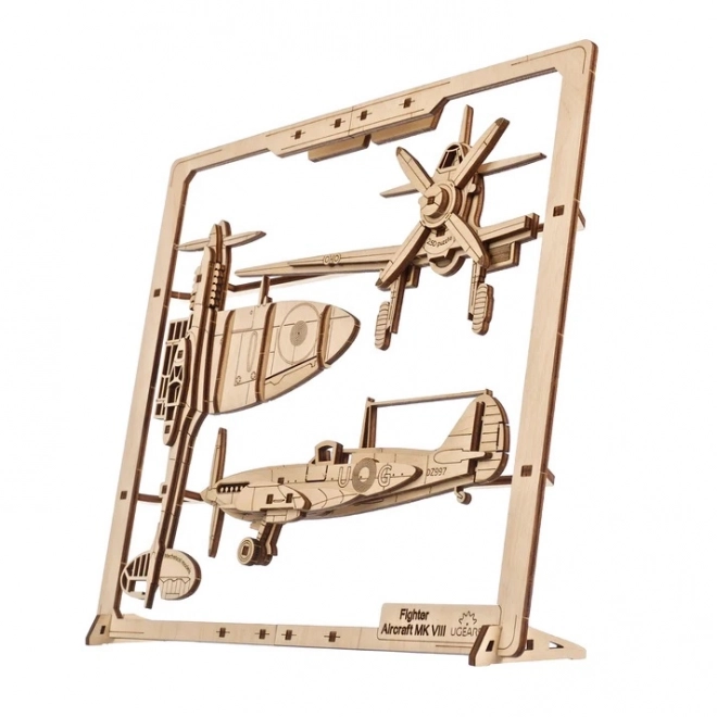 Ugears drewniane mechaniczne puzzle Myśliwiec