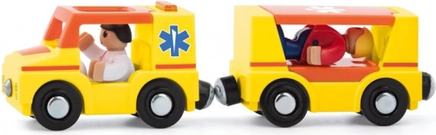 Karetka z przyczepą i figurkami