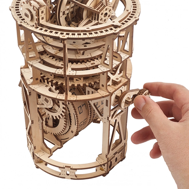Ugears drewniany model mechaniczny mechanizmu zegarowego z tourbillonem