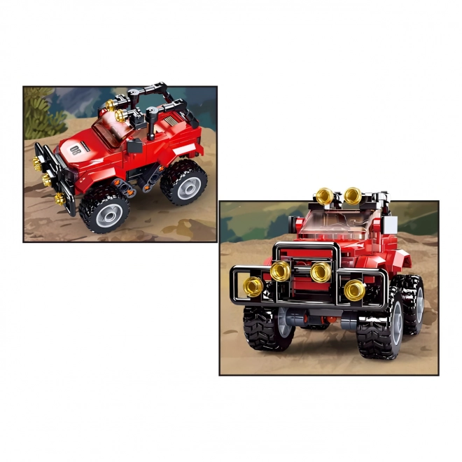 Sluban Town M38-B0902 Jeep czerwony