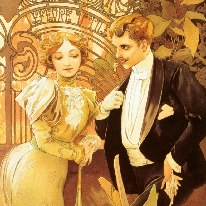 Kalendarz notatnikowy Alfons Mucha 2026