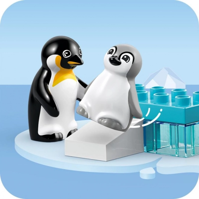 Lego Duplo Rodziny dzikich zwierząt: Pingwiny i lwy