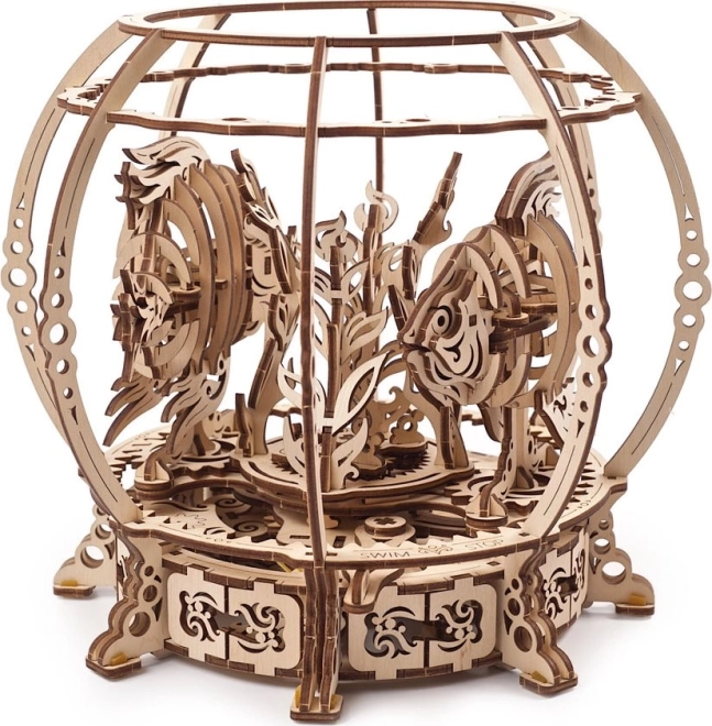 Ugears 3D drewniane mechaniczne puzzle Mechaniczne akwarium