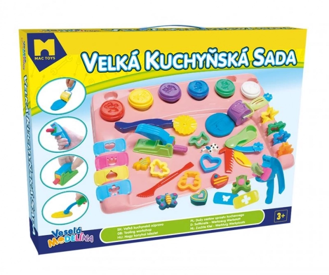 Duży zestaw kuchenny z podkładką