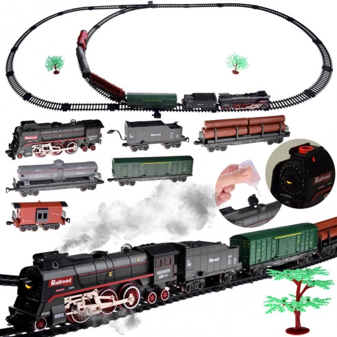 Elektryczny pociąg 185x99cm para się unosi efekt dźwiękowy RC0622