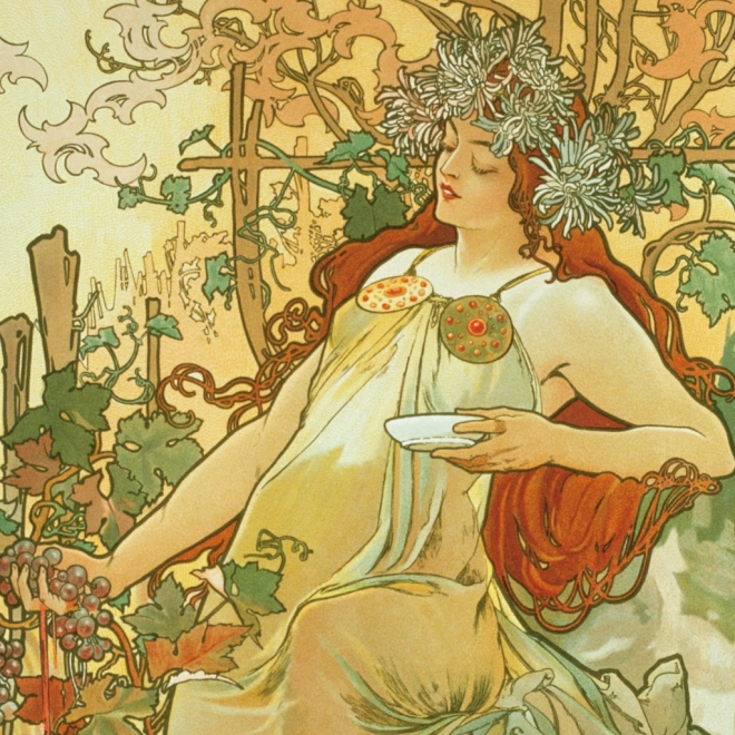 Kalendarz notatnikowy Alfons Mucha 2026