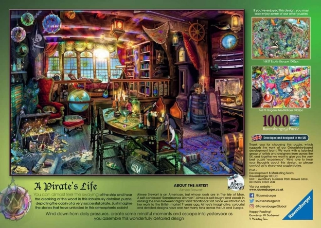 Ravensburger 1000-elementowe puzzle Pirackie życie