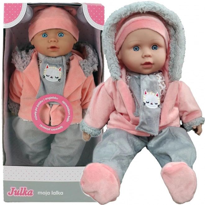 Smily Play Lalka Julka Interaktywna Bobas 40 cm Mówi PL/ENG SP84556