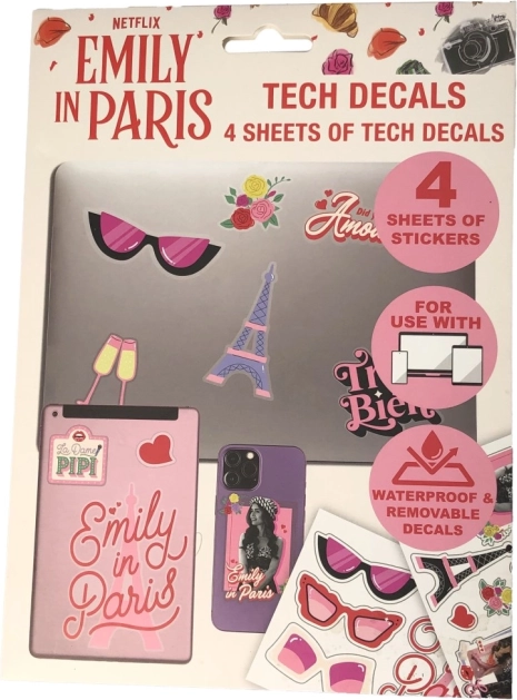 naklejki Emily in Paris – zestaw 4 arkuszy