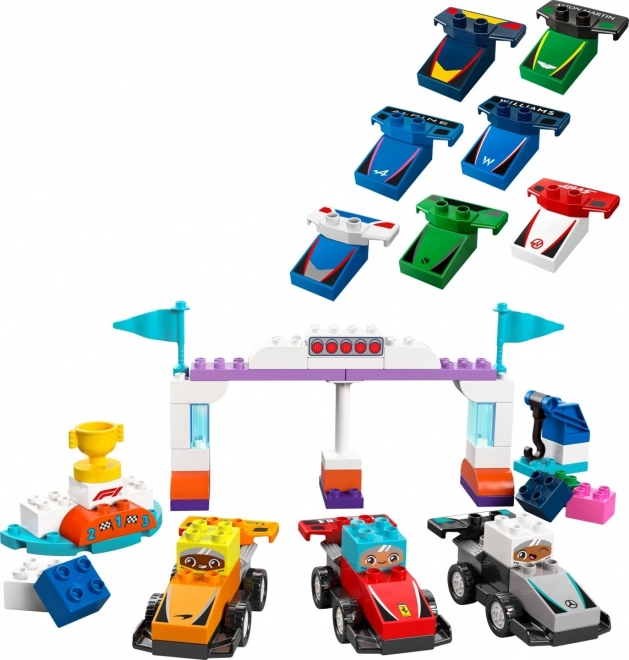 Bolidy Formuły 1 i kierowcy DUPLO