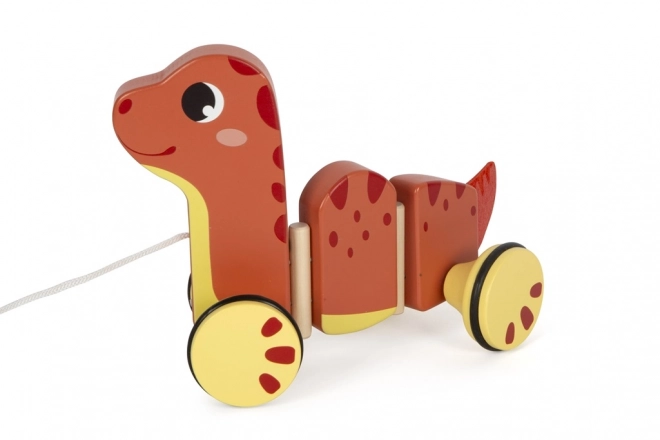 Small foot Drewniana zabawka do ciągnięcia Dino