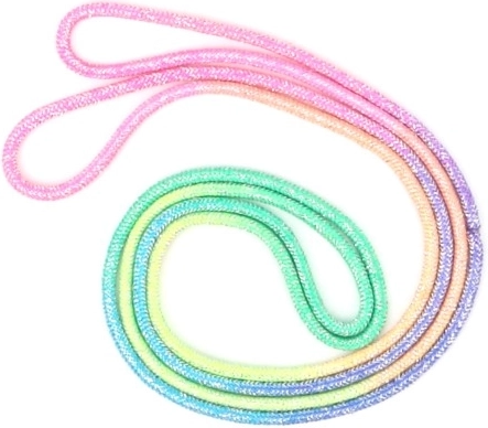 Miękki i elastyczny tęczowy sznurek