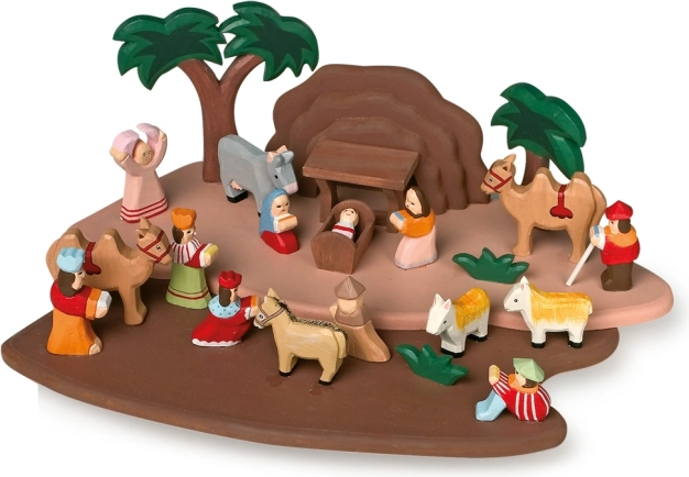 Drewniana szopka z figurkami dla dzieci small foot