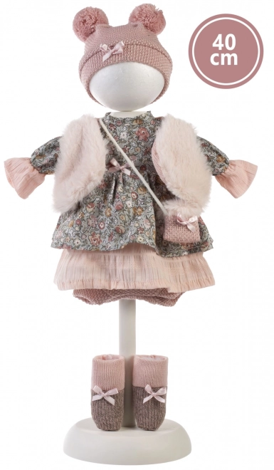 Llorens 540C CARLA - realistyczna lalka z miękkim materiałowym ciałem - 40 cm