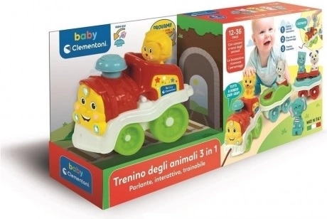 Interaktywny pociąg ze zwierzątkami CLEMENTONI (mówiący po polsku)