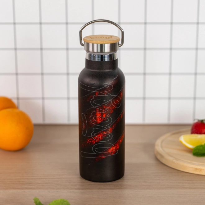 Termobutelka z bambusową zakrętką Lava 500 ml