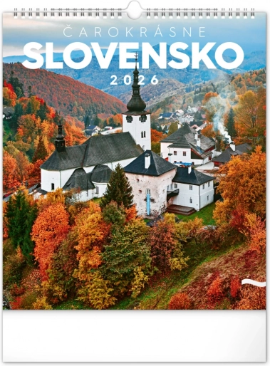 Kalendarz ścienny Czarowne Słowacja 2026