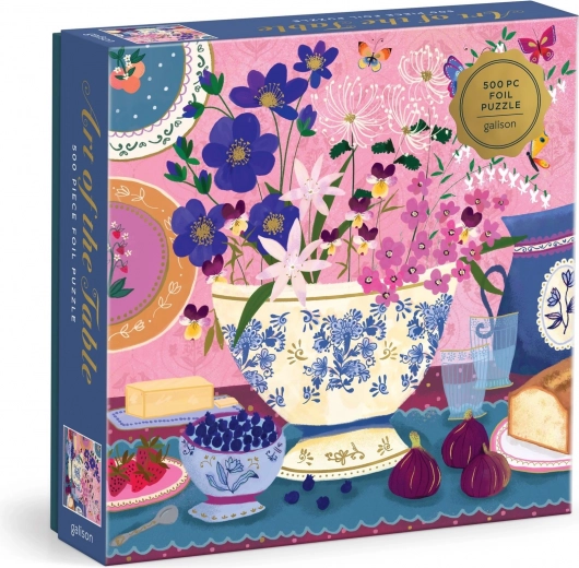 Galison puzzle z folią Joy Laforme – Sztuka stołu, 500 elementów