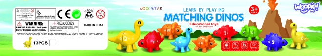 Woopie zestaw edukacyjny z dinozaurami i liczbami Montessori
