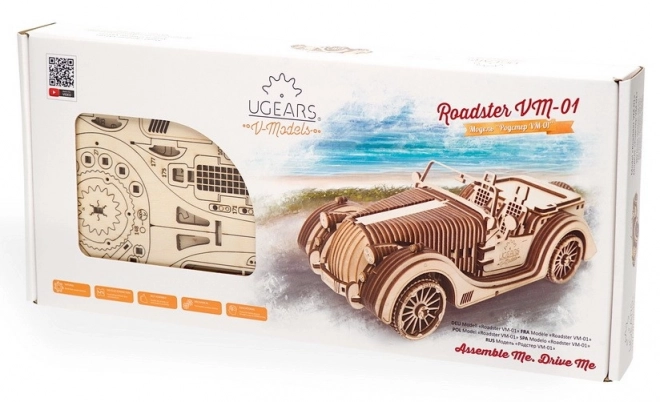 Ugears 3D puzzle - Roadster VM 01 - 437 elementów