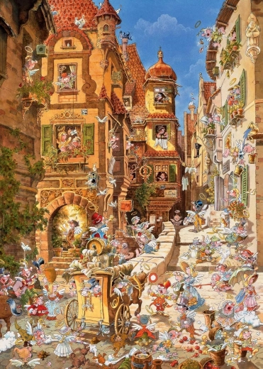 Puzzle 1000 elementów – romantyczne miasto, dzień