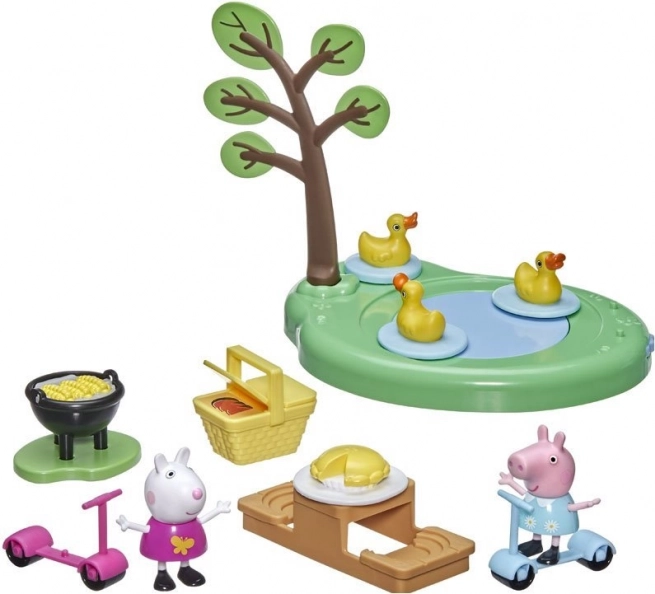 Świnka Peppa: piknikowy zestaw z figurkami