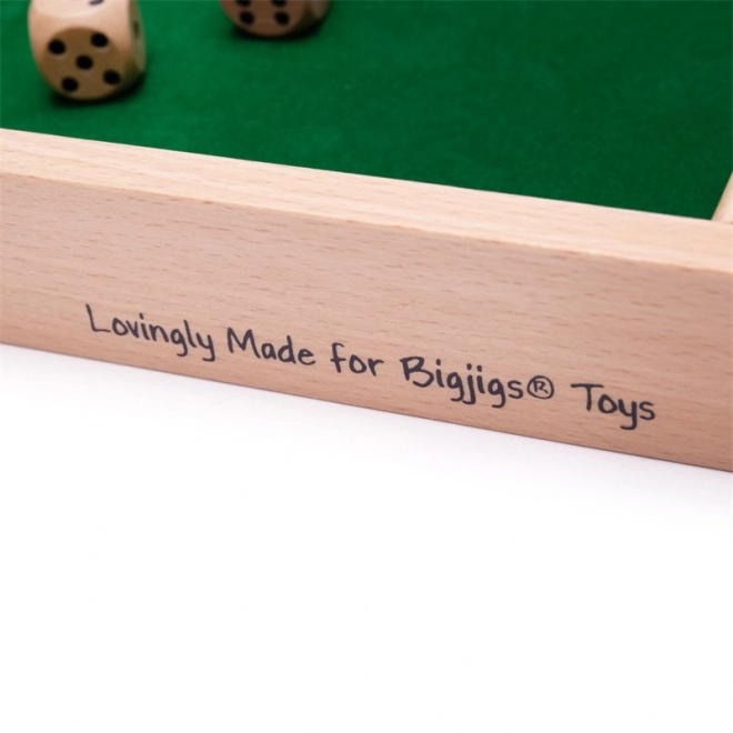 drewniana gra shut the box BIGJIGS TOYS