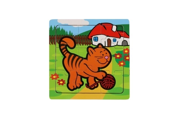 Mini puzzle Moje pierwsze zwierzątka - 9 elementów