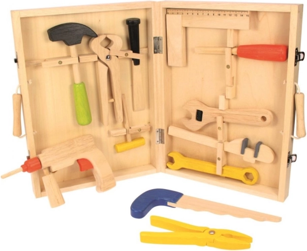 Drewniana walizka z narzędziami Bigjigs Toys