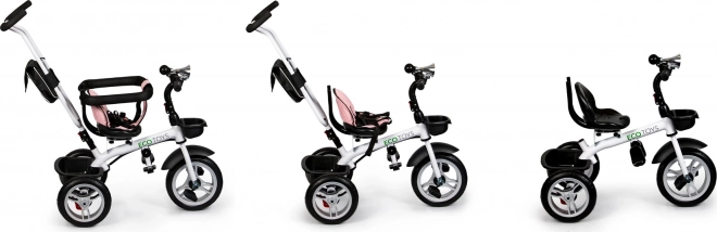 ECOTOYS Trójkołowy wózek sportowy - różowy