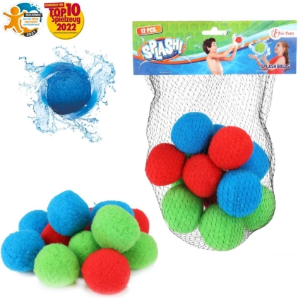 Wielorazowe materiałowe kule wodne 5 cm, 12 szt. w siatce