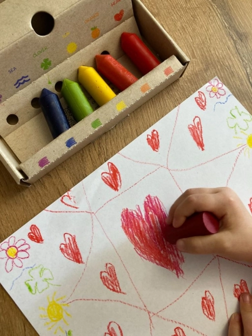 Ekologiczne kredki woskowe Junior 6 szt.