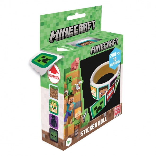 Minecraft zestaw naklejek