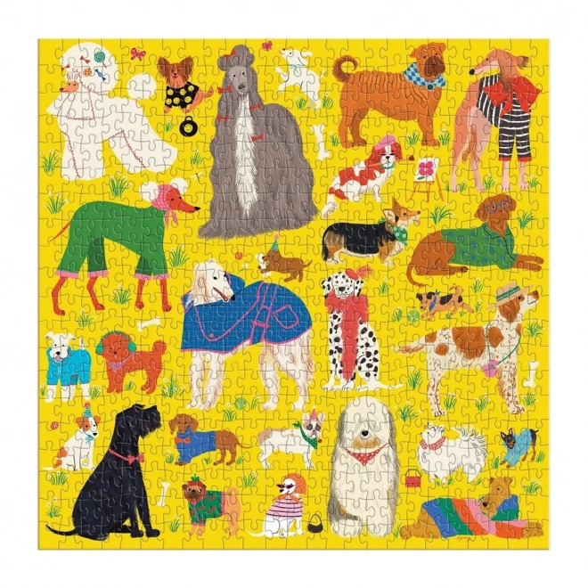 Galison Puzzle Stylowe psy 500 elementów