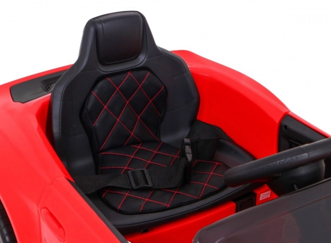 Czerwone dziecięce auto GT Sport na baterii z pilotem i MP3