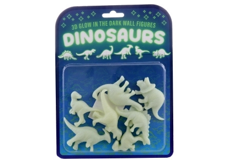 Świecące dinozaury naklejki dekoracyjne