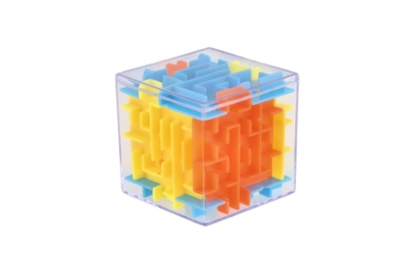 Kostka łamigłówka z kulką 4x4x4 plastik 20 sztuk w pudełku