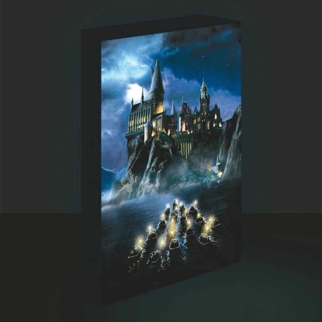 LED obraz Harry Potter - Hogwart 30x40 cm