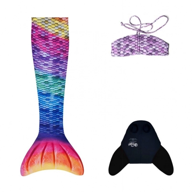 Syreni ogon z monopalwę Rainbow i Bikini