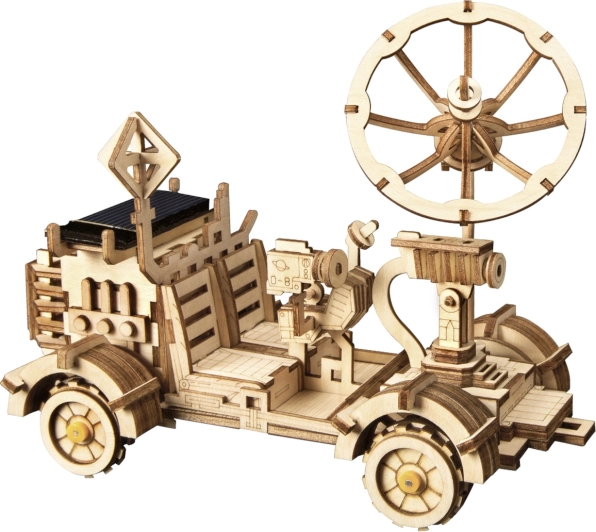 RoboTime 3D słoneczny łazik księżycowy – drewniana układanka