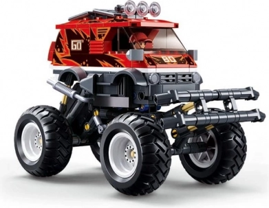Sluban Power Bricks nakręcany off-road, czerwony, 261 elementów