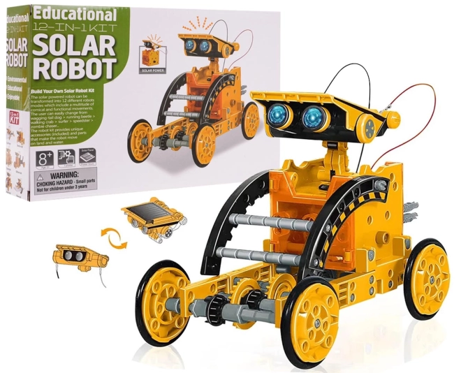 Klocki pojazdów solarnych 12w1 pomarańczowa – Pomarańczowy