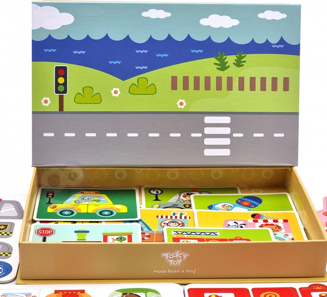 Tooky Toy Magnetyczna Szafka Montessori z 80 Elementami
