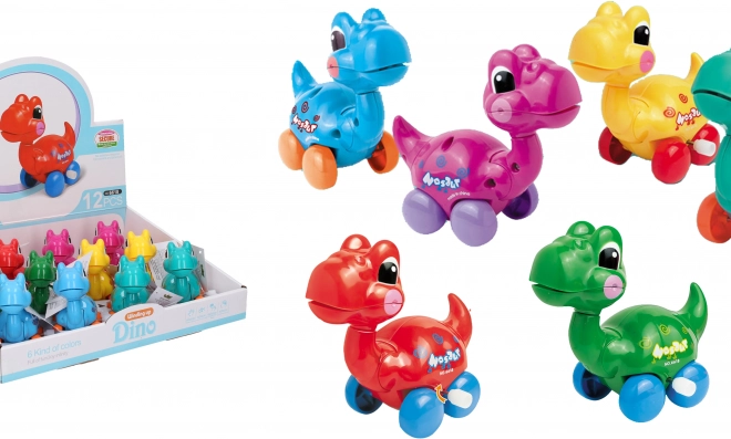 Dinozaur nakręcany plastikowy 10 cm