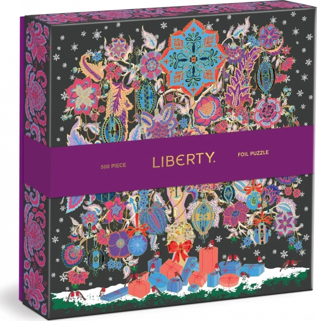 Kwadratowe puzzle Liberty: bożonarodzeniowe drzewo życia 500 elementów