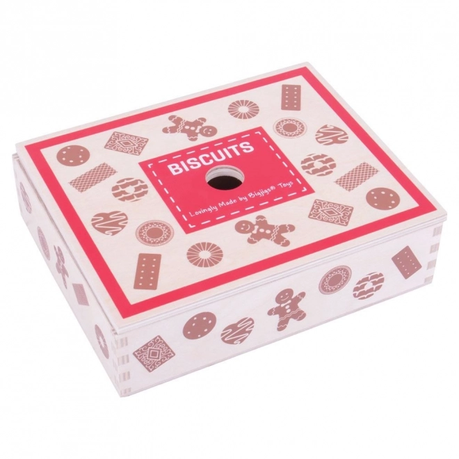 Bigjigs Toys Pudełko z drewnianymi ciastkami