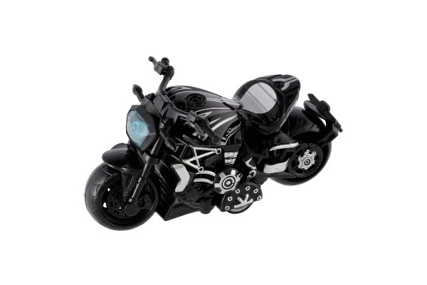 Motocykl metalowy/plastikowy 10cm z napędem wstecznym mix kolorów