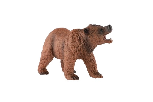 Niedźwiedź brunatny żółty plastik 12cm w woreczku