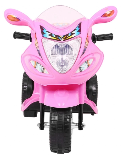 Trójkołowiec BJX-088 motocykl elektryczny + dźwięki + światła – Różowy